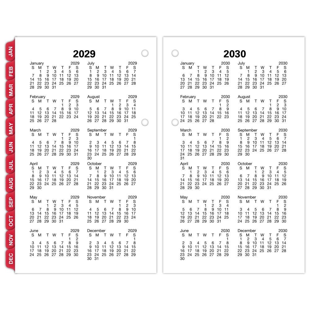 2026 At-A-Glance E017-50 Daily Calendar Refill with Monthly Tabs, 3-1/2×5-27/32″