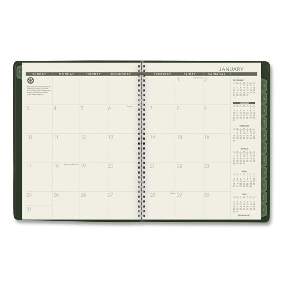 AT-A-GLANCE (70-950G-60) Recycled 2026 Weekly/Monthly/Appointment Book Planner