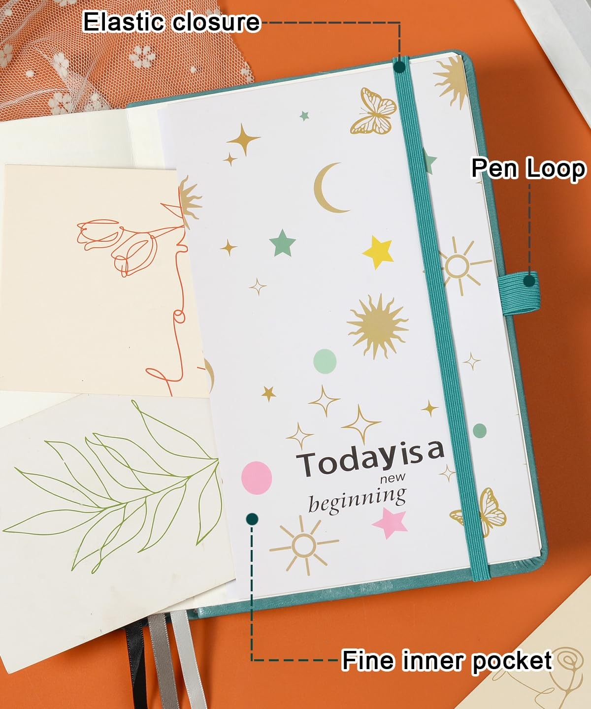Password Book with Colorful Alphabetical Tabs, 8.4″ x 5.8″ Hardcover Password…