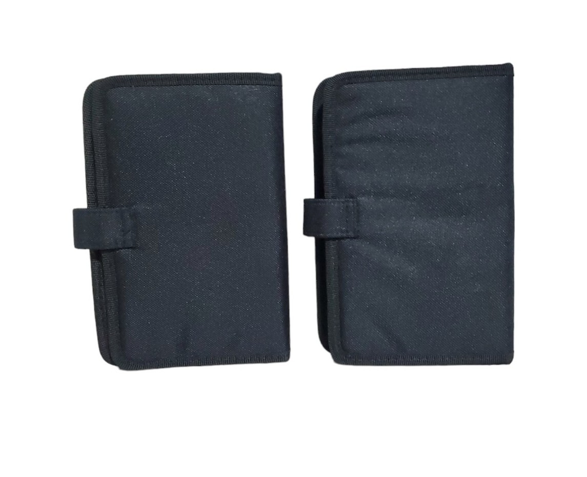 Daytimer Planner Organizer 6 Ring Black or Green Canvas 8.5″ x 5.25″ Snap Close