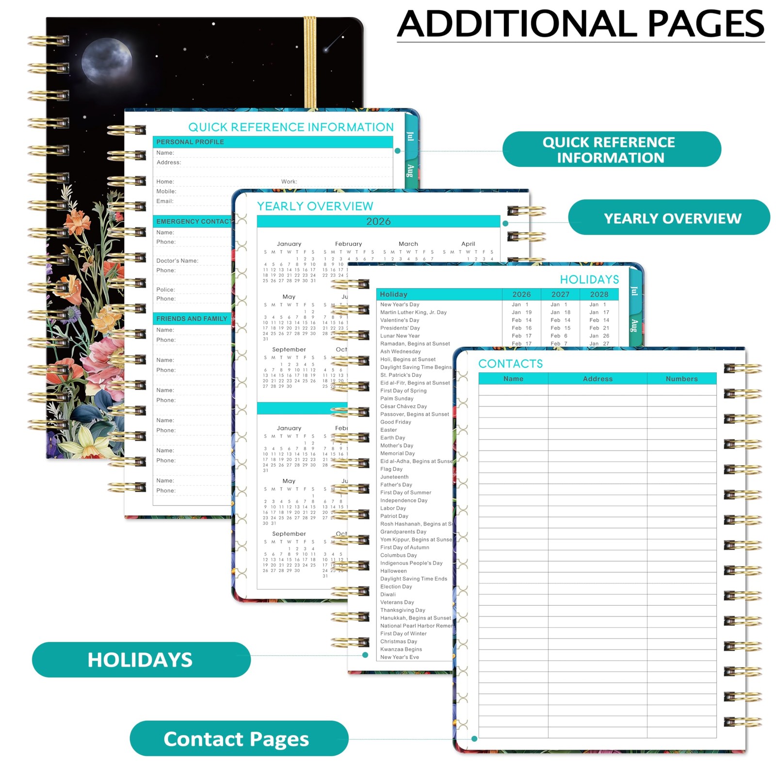 Planner 2026-2027 – Academic Planner 2026-2027, JULY 2026 – JUNE 2027, 6.3″ x…