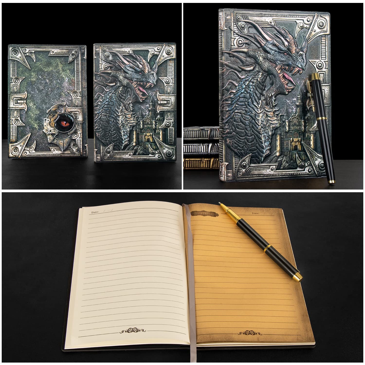 LongLongJin DND dungeon and dragon Notebook 3D Embossed Colorful Dragon