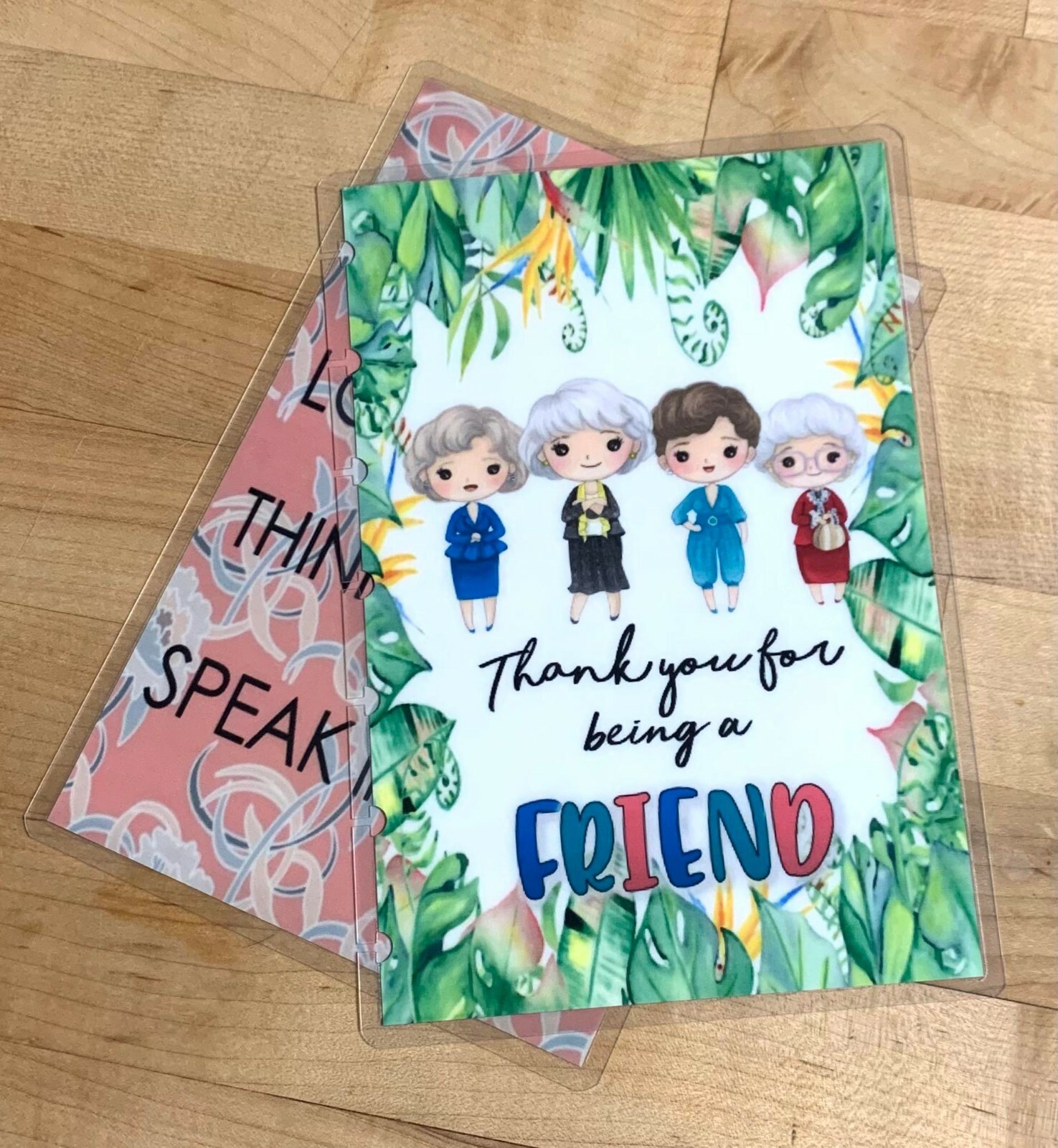 Golden Girls Friend Front/Back Cover Set 4 use with MINI HAPPY Planner
