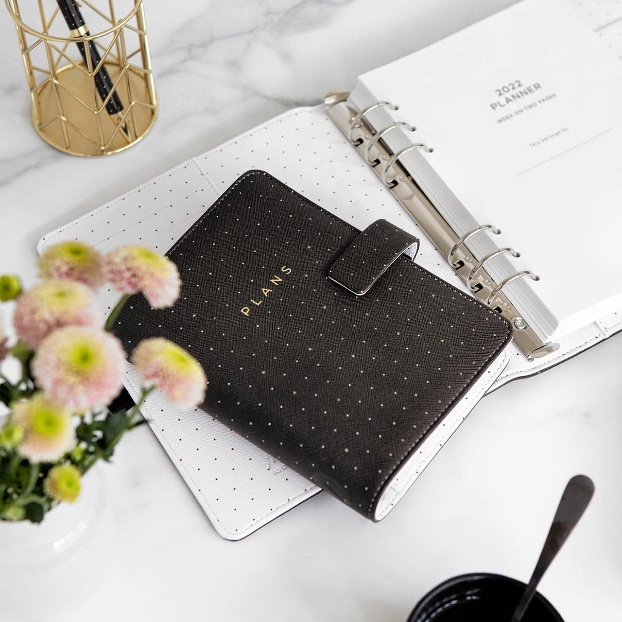 Filofax Personal Moonlight Organiser – black