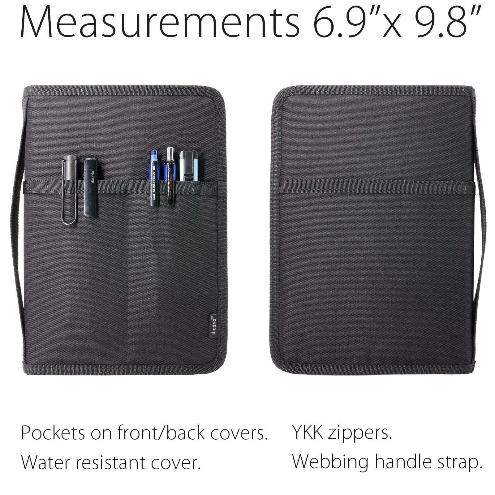 A5 Zipper Journal Notebook Cover with YKK Zipper for 5.5 x 8.25 Moleskine Cah…