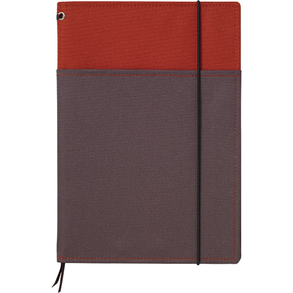 Notebook Cover Systemic Red/Gray A5 A-lined 40 sheets No-655A-2