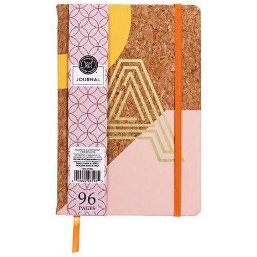 Modern Expressions Cork Hardcover Journal With Elastic Closure 96 Lined Pages Ge