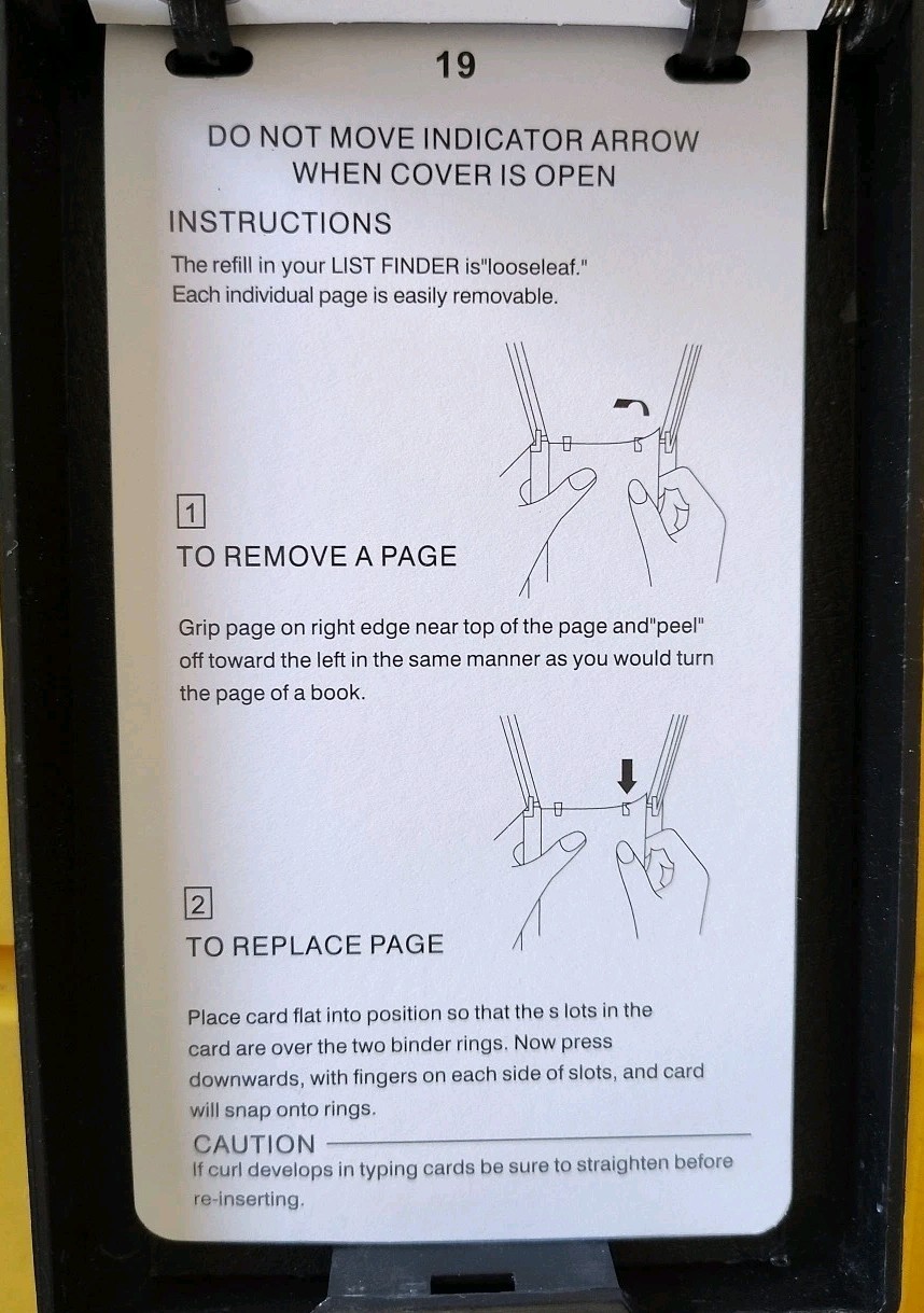 Flip Open A-Z Address Book Modern Version