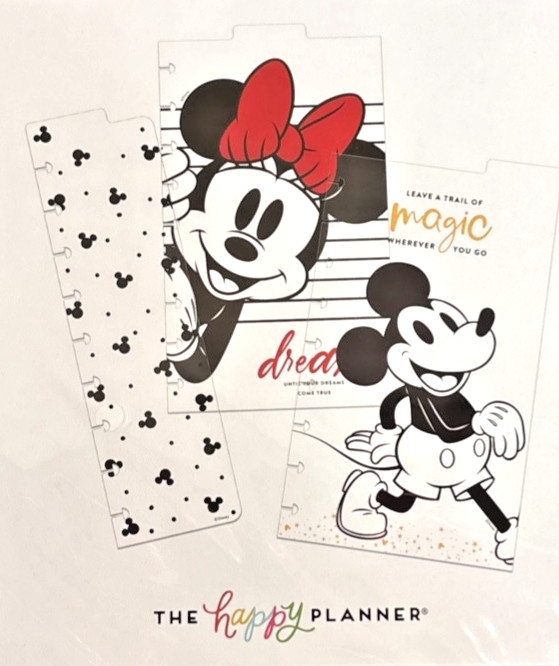 Happy Planner Disney Classic DASHBOARD Dividers Mickey & Minnie Mouse 3 Piece