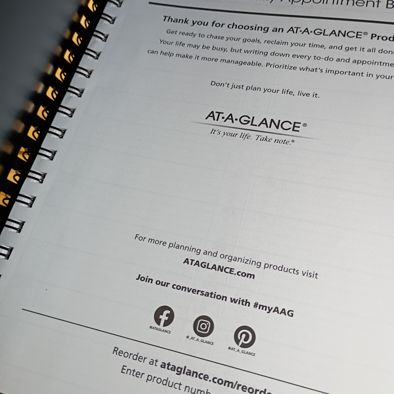 AT-A-GLANCE My Day 2026 Group Planner. #70-222-05 New.