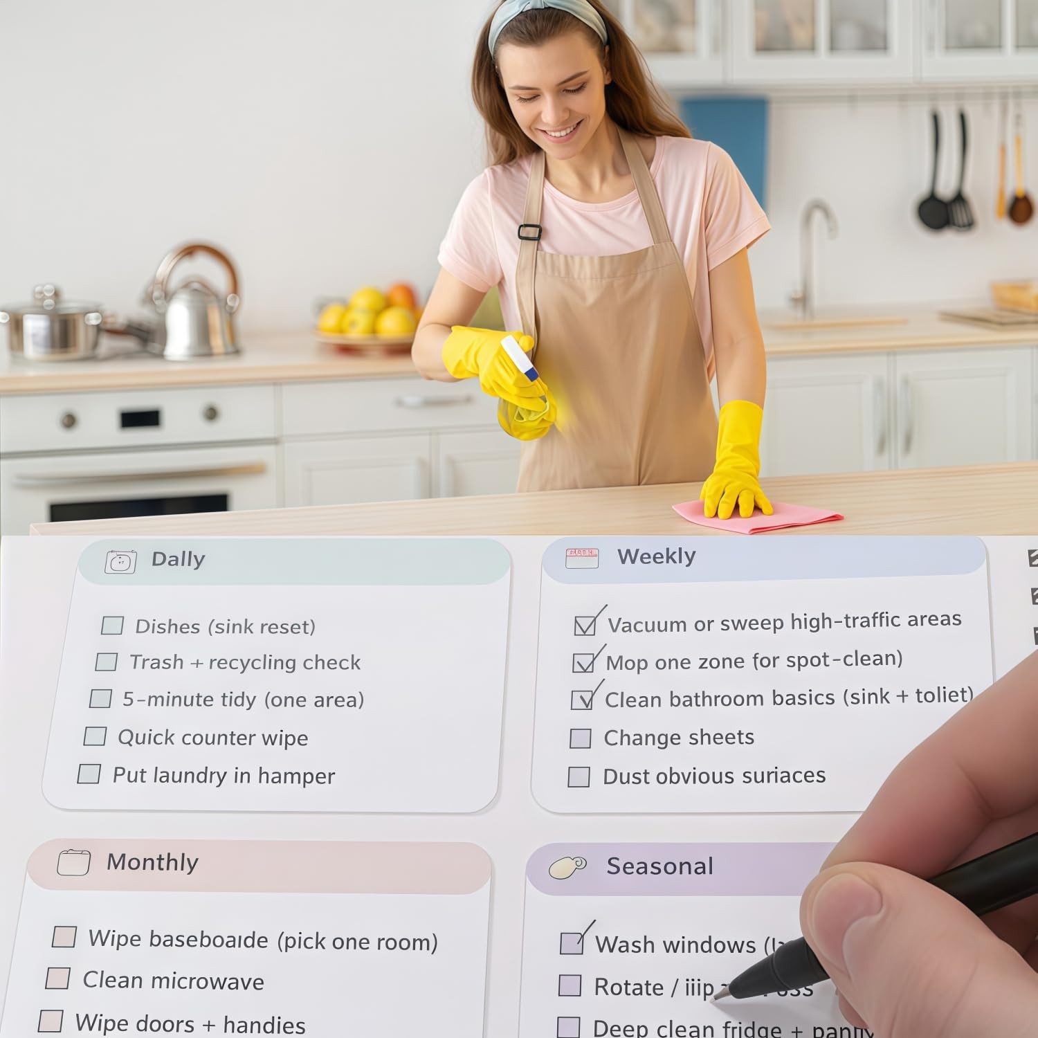 Adhd Cleaning Planner – Adhd-friendly House Cleaning Checklist & Schedule, Daily