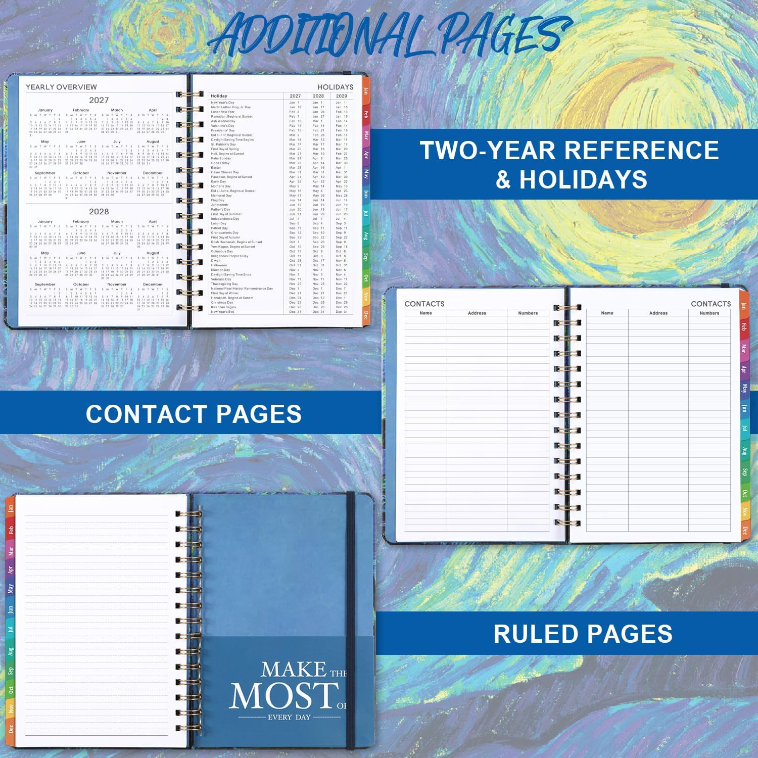 2027 Planner – Weekly ＆ Monthly Planner 2027, Jan.2027 – Dec.2027, 6.4″ X 8.5″,