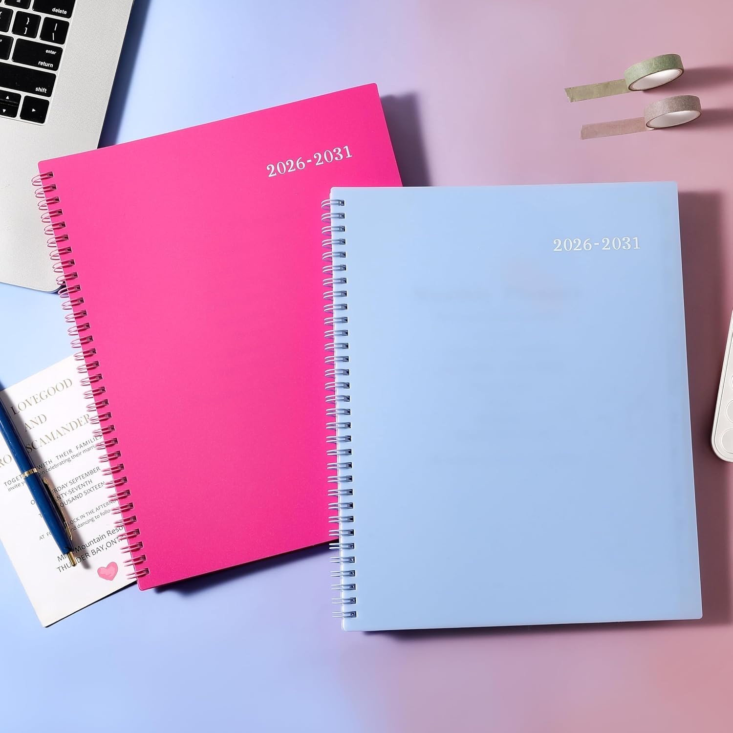 Flexible Durable Cover 5 Planner – Light Blue