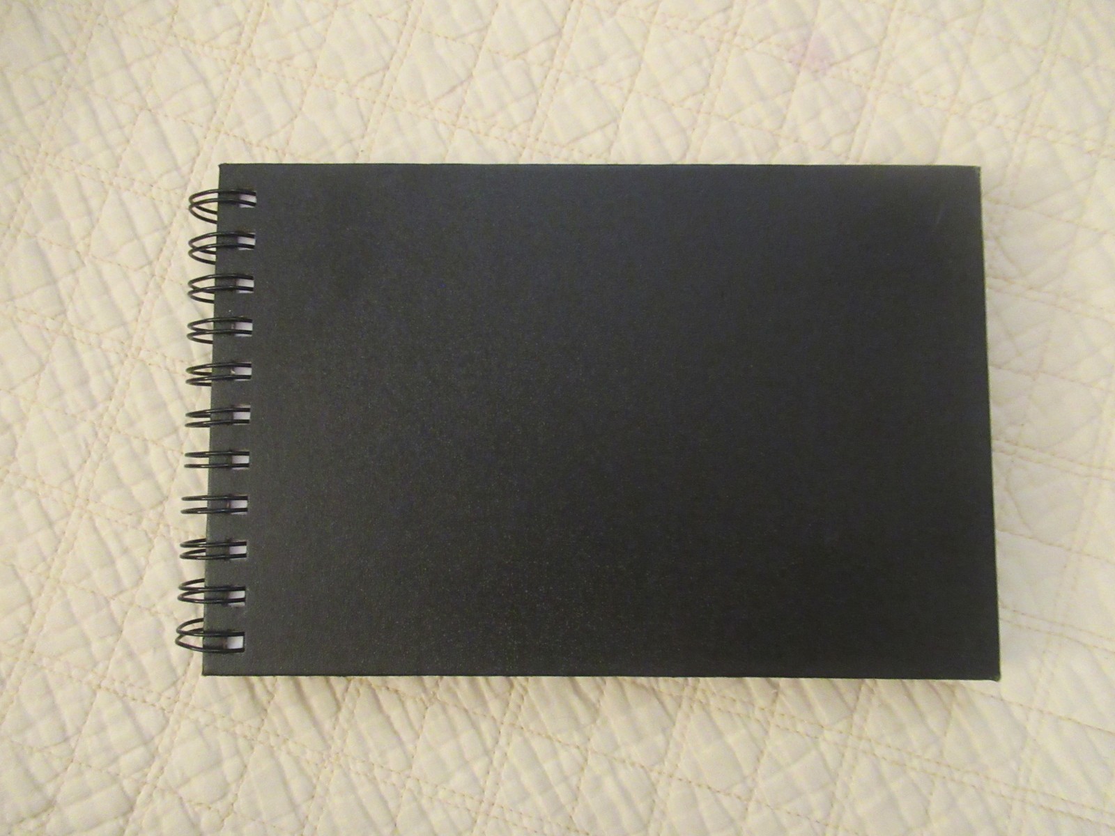 Piccadilly Spiral-Bound Sketchbook (8.5 x 5.5) (Black) (120 gsm Acid-Free Paper)