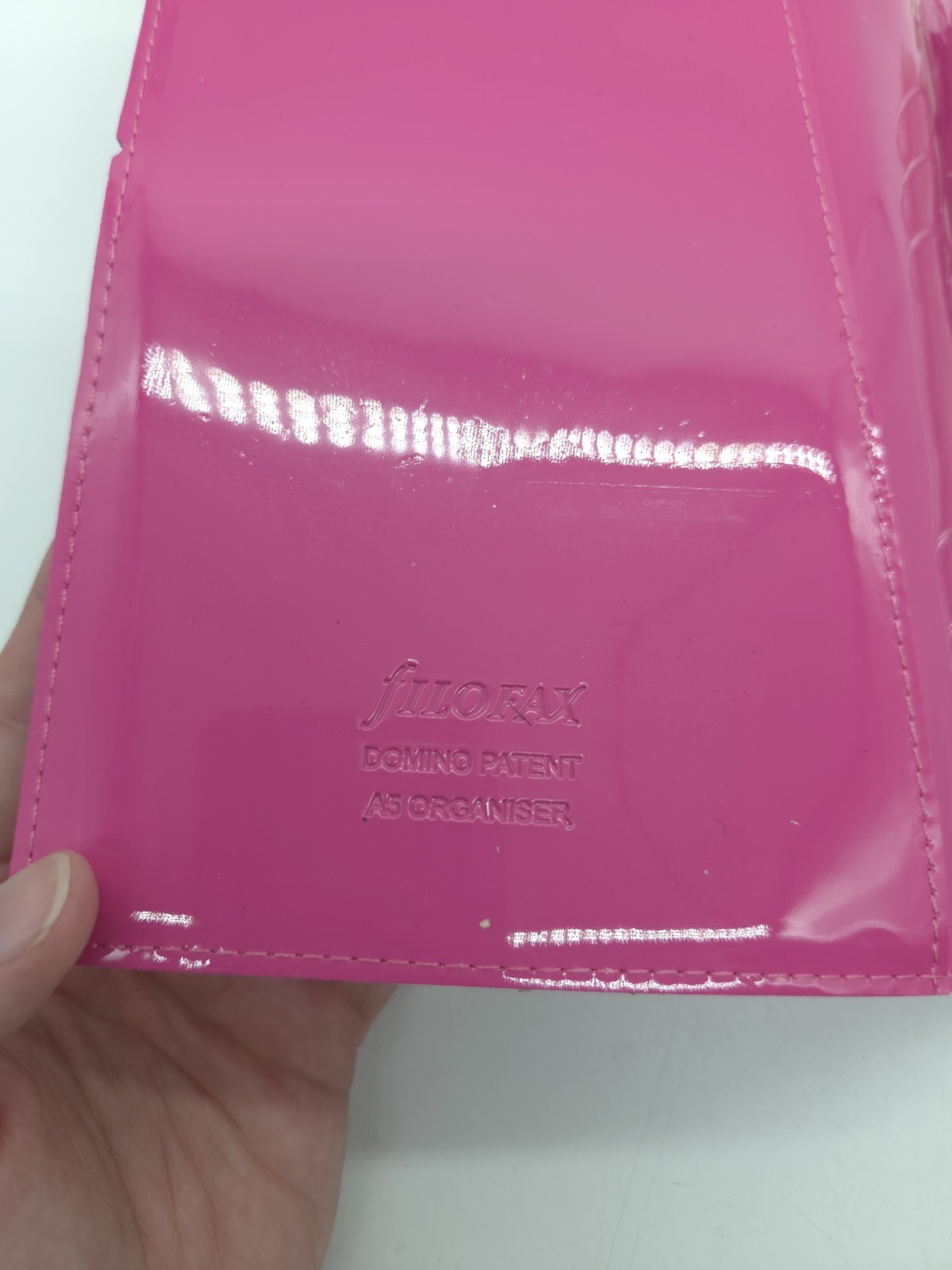 Filofax Domino Soft Patent A5 Organizer Hot Pink Planner