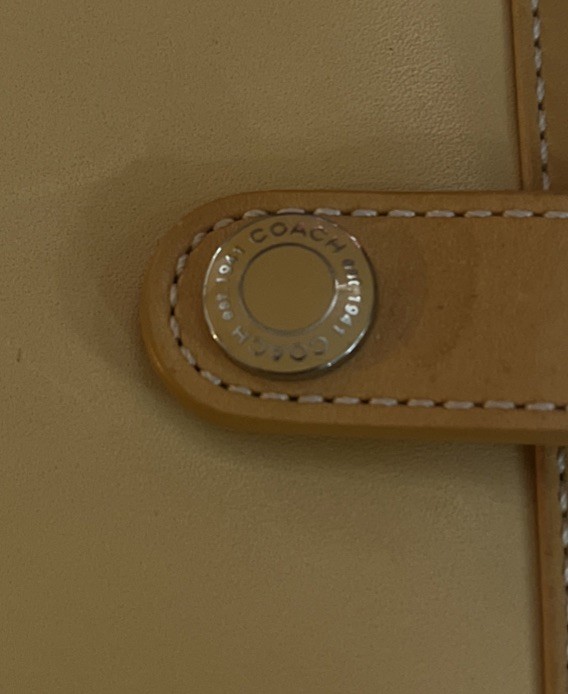 Vintage Coach Yellow Leather Portfolio Padfolio 8.5” X 6” Note Pad Y2K