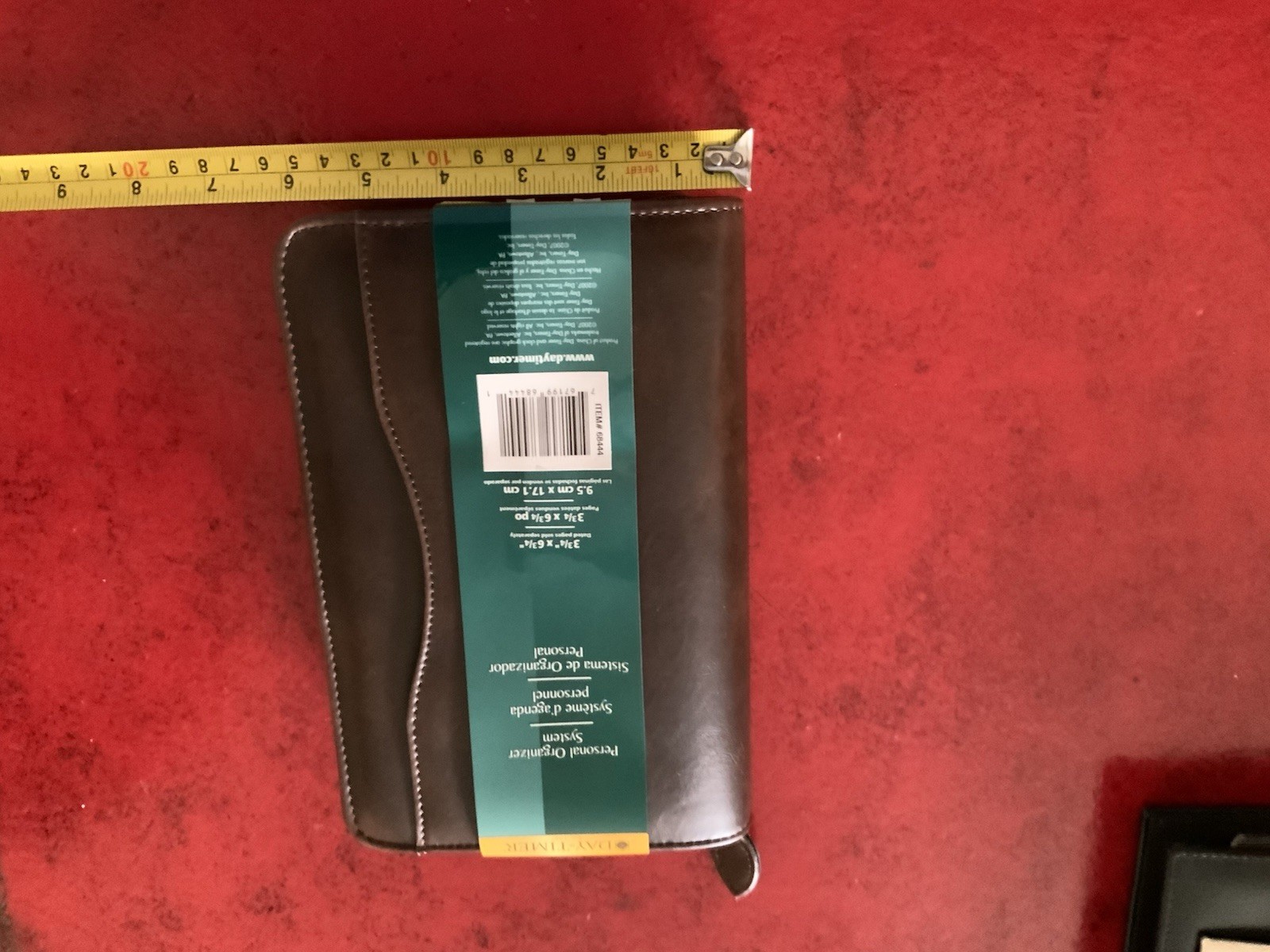 Day-Timer Wire-Bound Leather Organizer System Agenda Brown # 68444