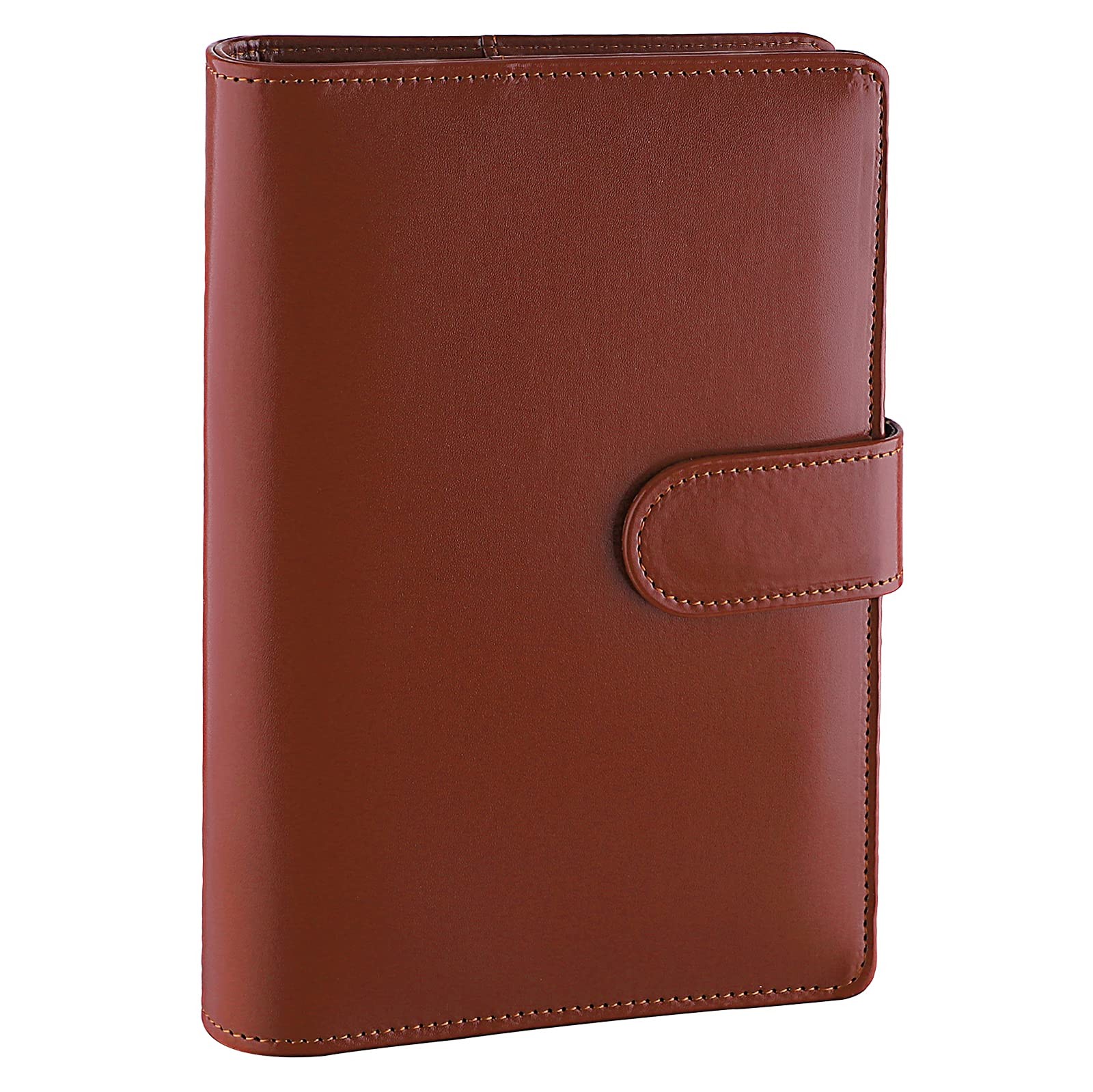 Antner A6 Binder, 6-Ring Refillable Budget Planner Cover, PU Leather, Fits A6 Pa