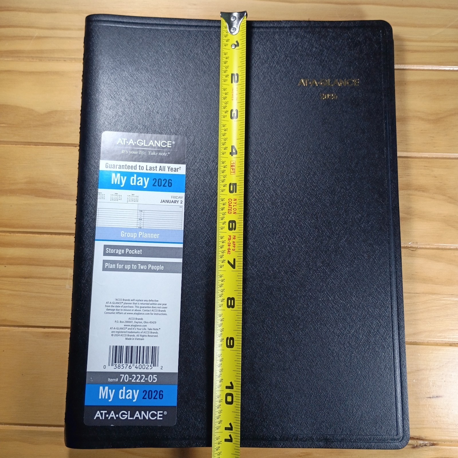AT-A-GLANCE My Day 2026 Group Planner. #70-222-05 New.