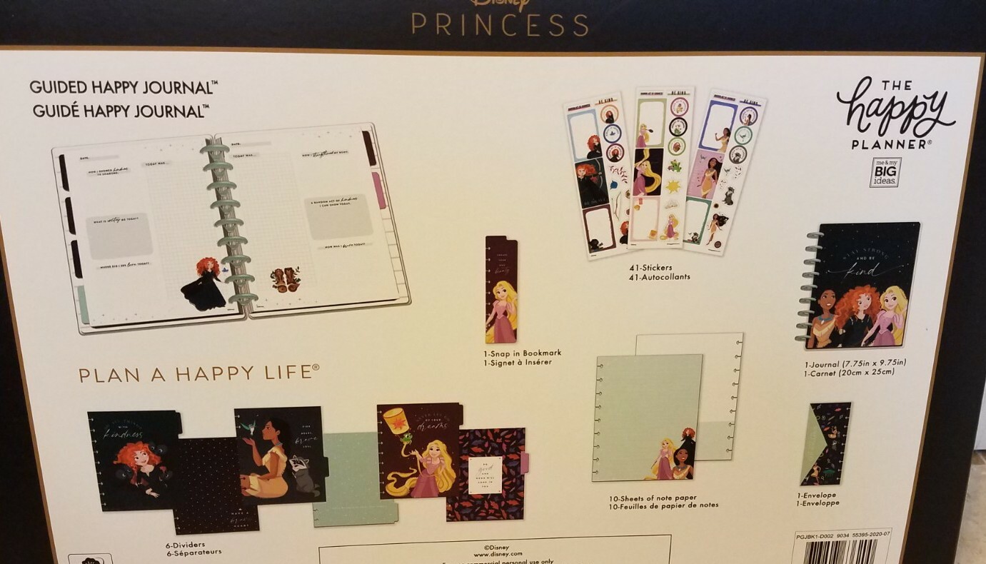 The Happy Planner Disney Princess STAY STRONG & BE KIND Guided Journal Kit NEW