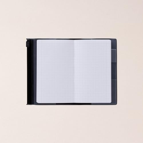 MARK’S EDiT Grid Notebook, B7, with PVC Cover, 5mm, 5mm Diameter