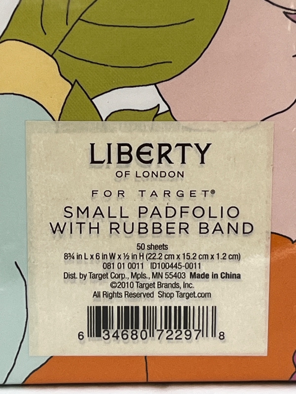 Liberty of London Small Padfolio with Writing Pad Target Corporation 2010 Sealed