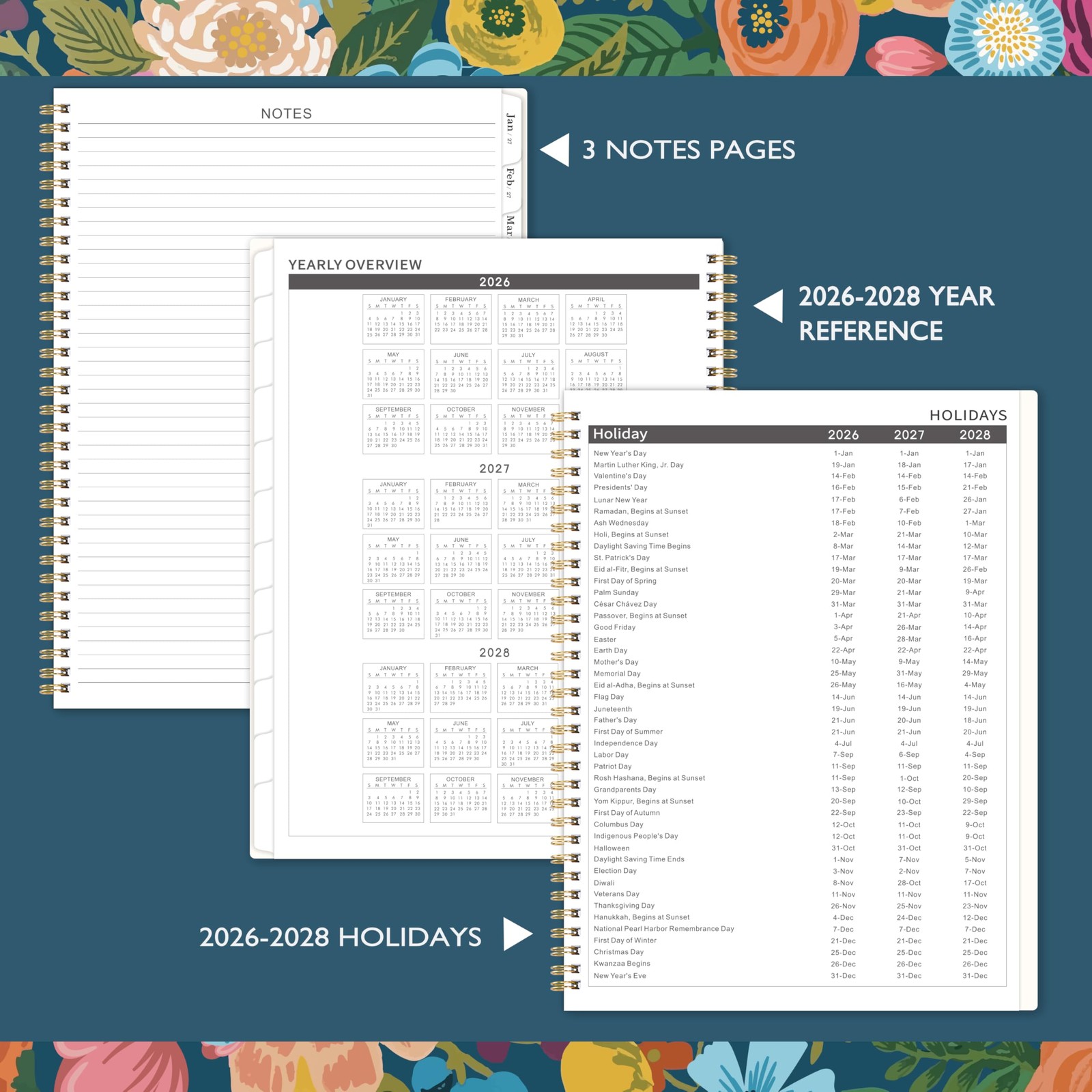2026-2028 Monthly Planner – Planner, Jul. 2026 11 inches x 9