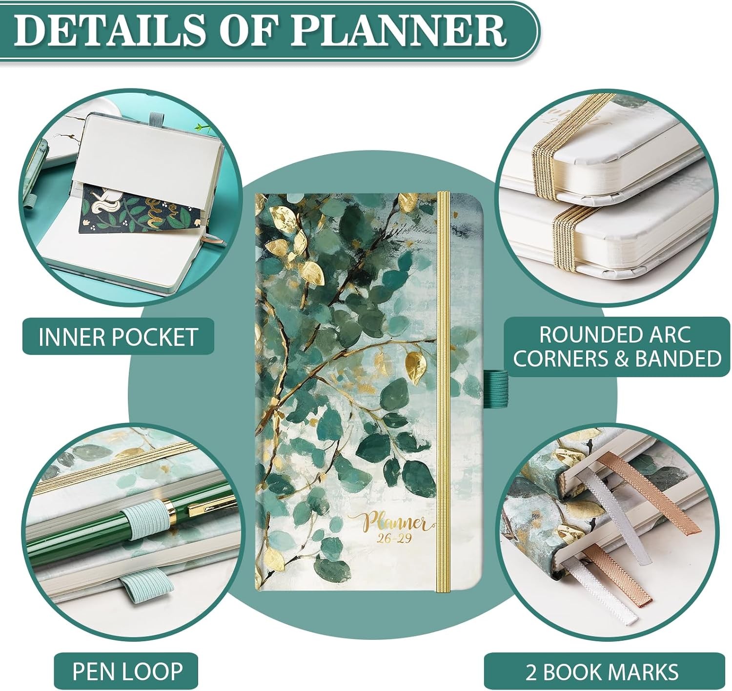 -2029 Pocket Planner/Calendar – 3 Year Planner -2029, July – June 2029(36