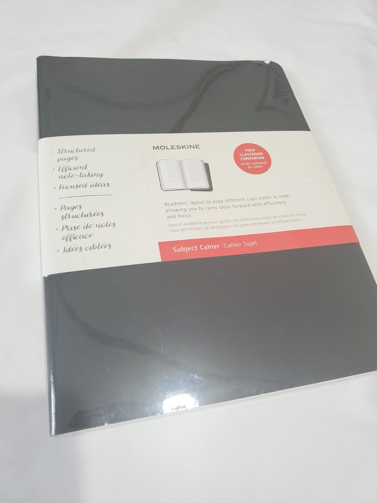 Moleskine Subject Cahier Notebook Set of 2 Black/ Kraft Brown New 8.5 x 11 inch