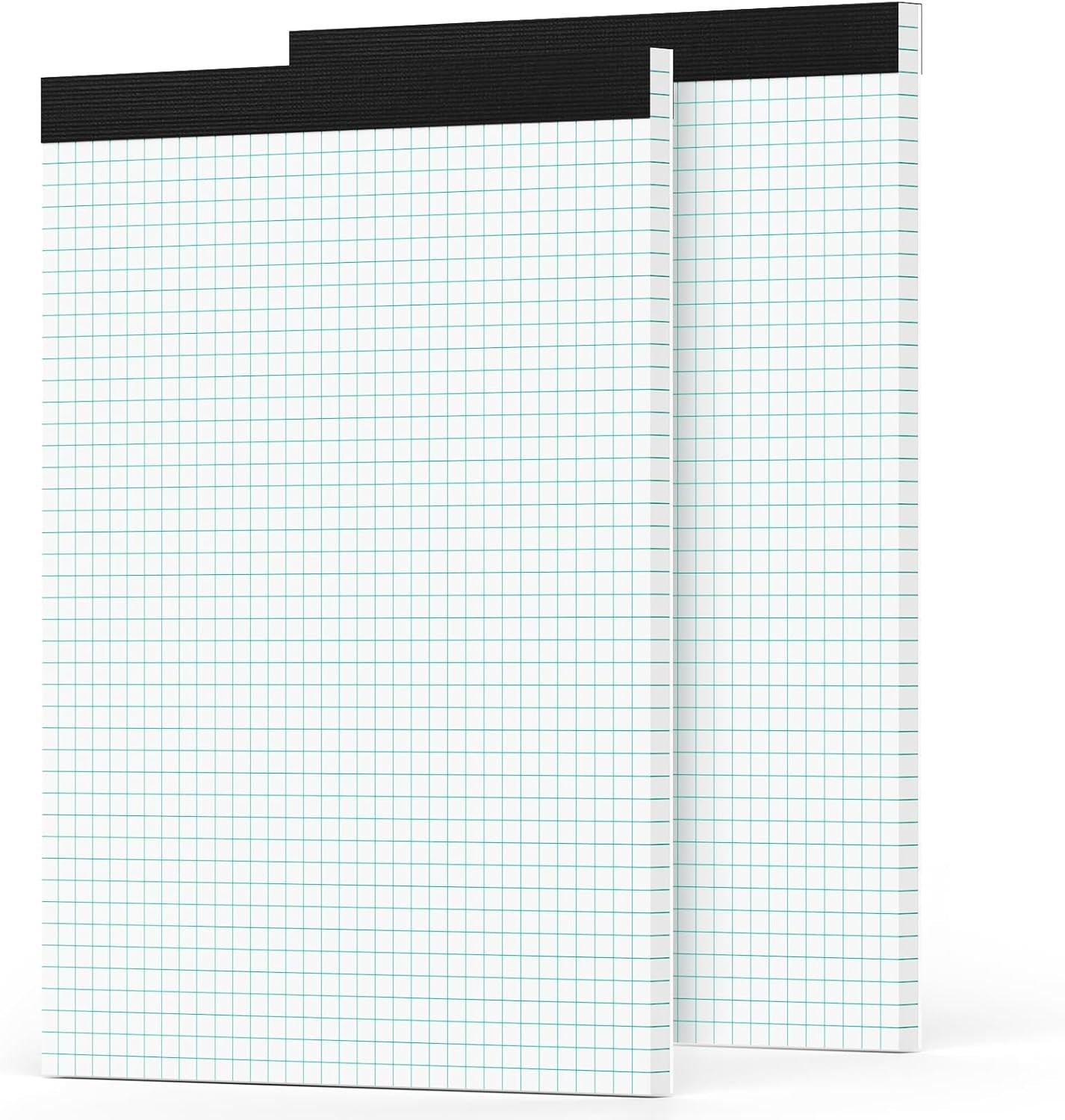 Graph Paper Pad, 8.5 x 11, 2-Pack, 4×4 Quadrille Grid Notebook Pads, Easy Tea…