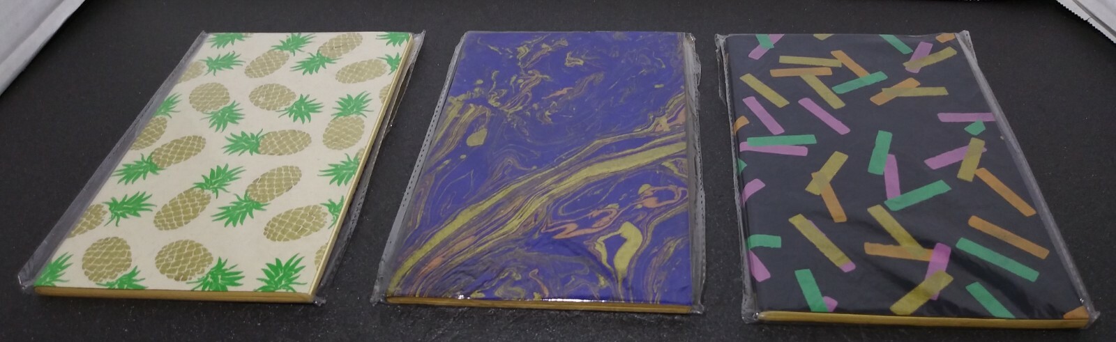 Lot of Three Small Notebooks Handcrafted in Nepal Lokta Paper Women Co-operative