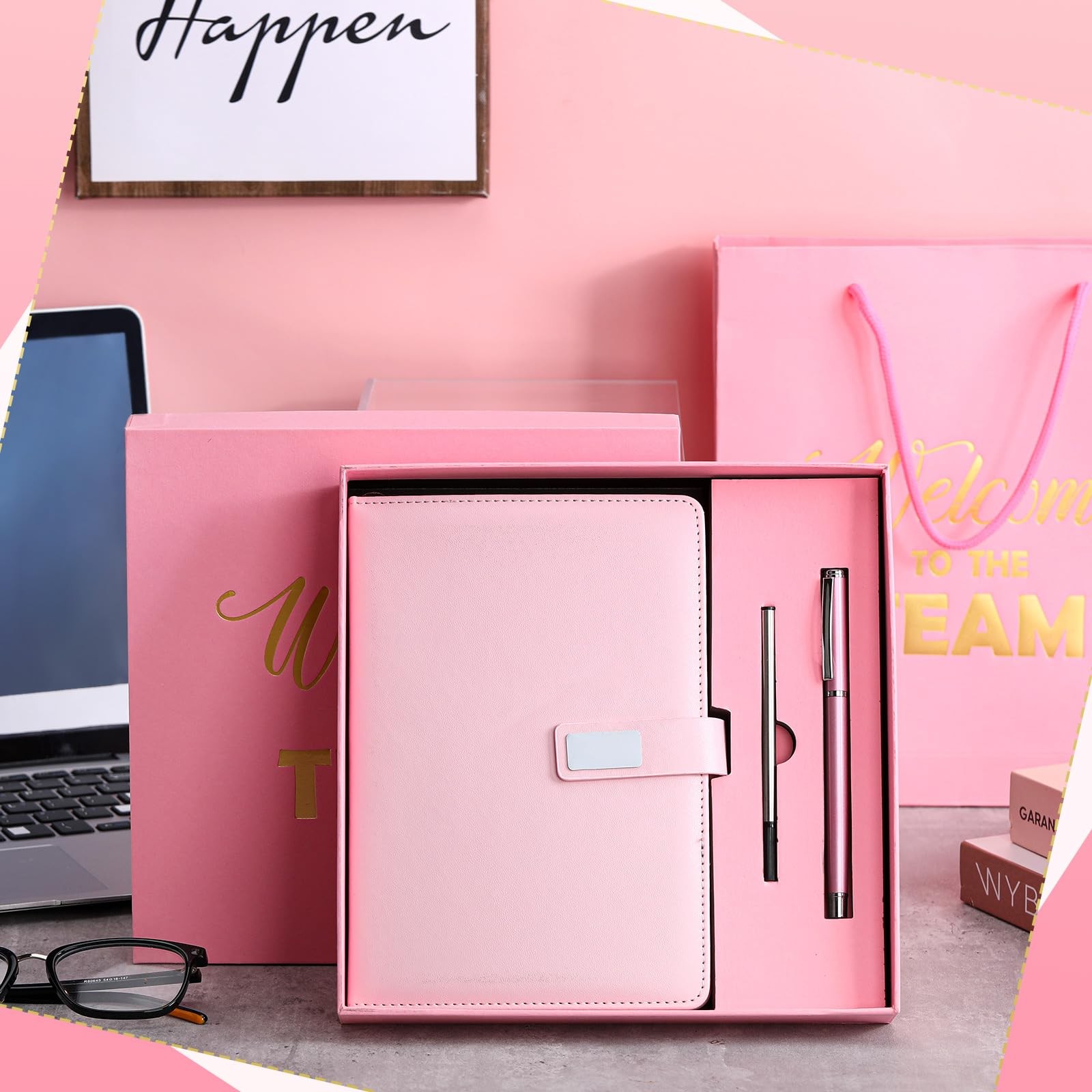 Sayglossy New Employee Welcome to The Team Gift 1 Count (Pack of 1), Pink