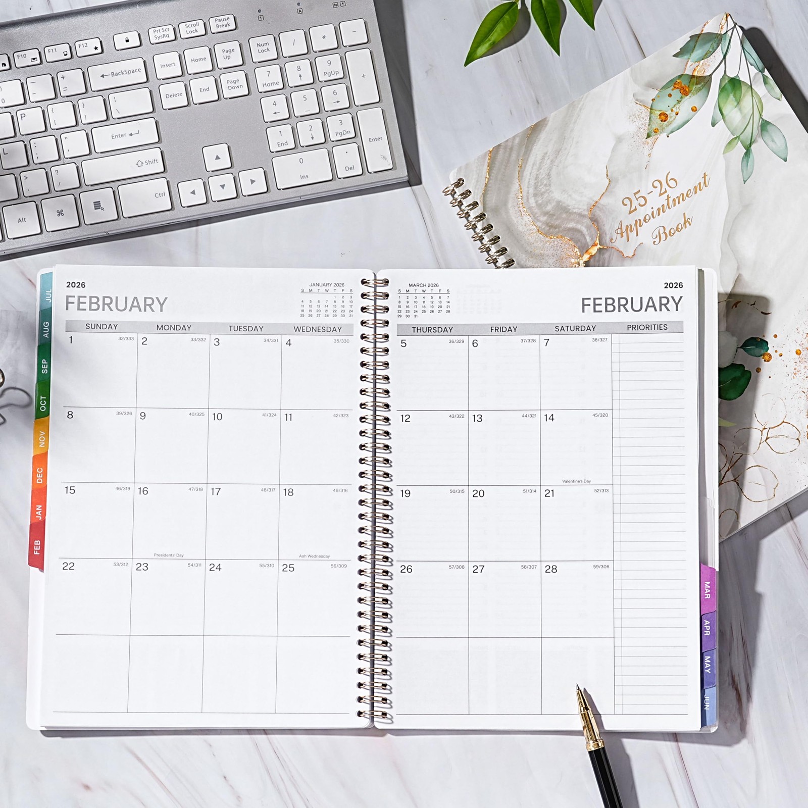 Appointment Book 2025-2026 – Daily Planner 2025-2026, 8.5” X 11”, Weekly Appoi