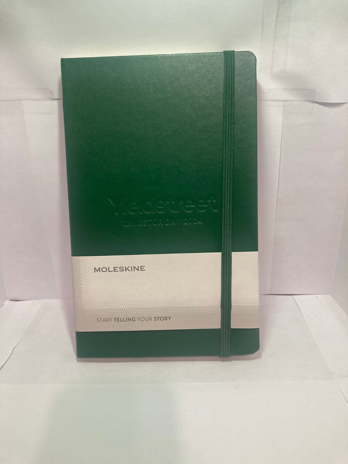 Yieldstreet Branded Blank Notebook – Green – 8.0 x 5.5in – Hardcover