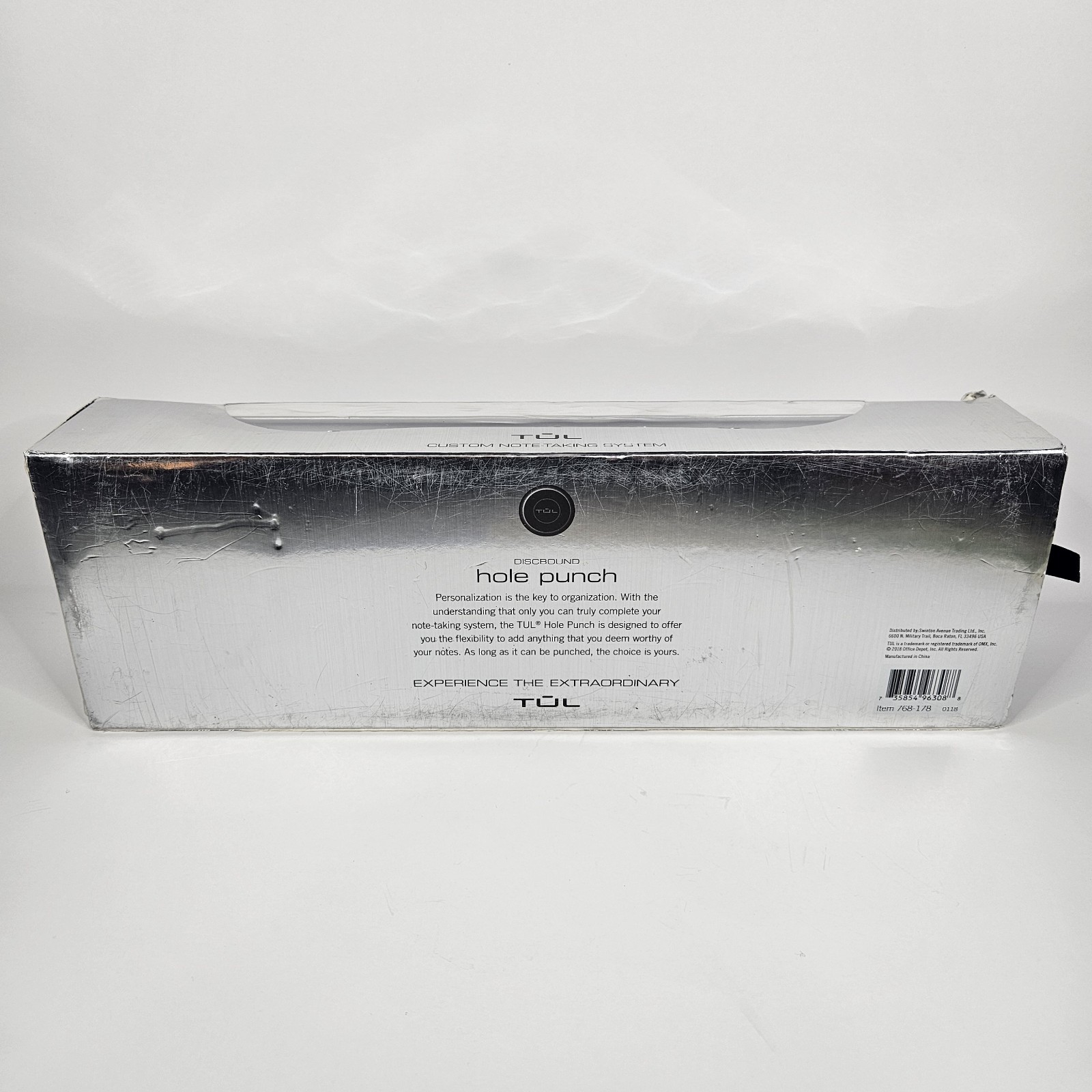 TUL Custom Note-taking System Hole Punch Silver 12 Punch NEW