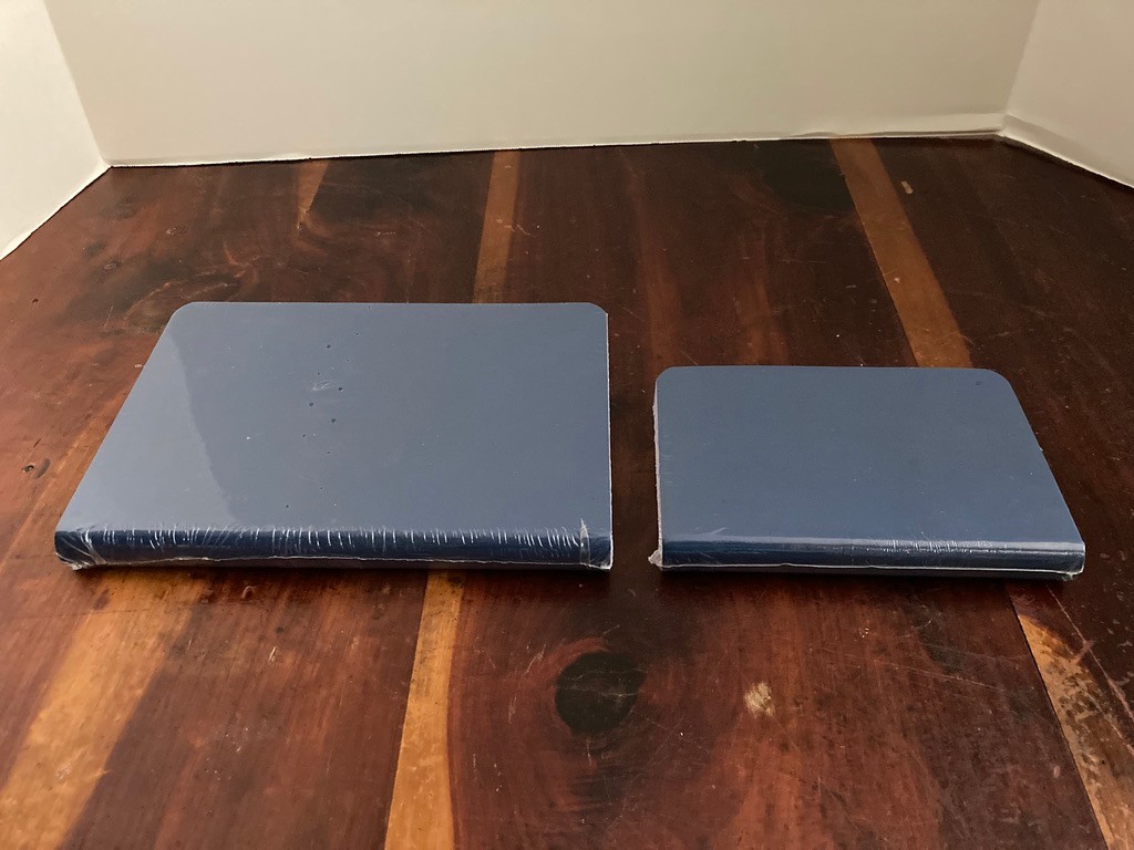2 New Blue Miquelrius Notebook Journals Spain 8.2″X6″ 6″X4″ Lined 200 Sheets