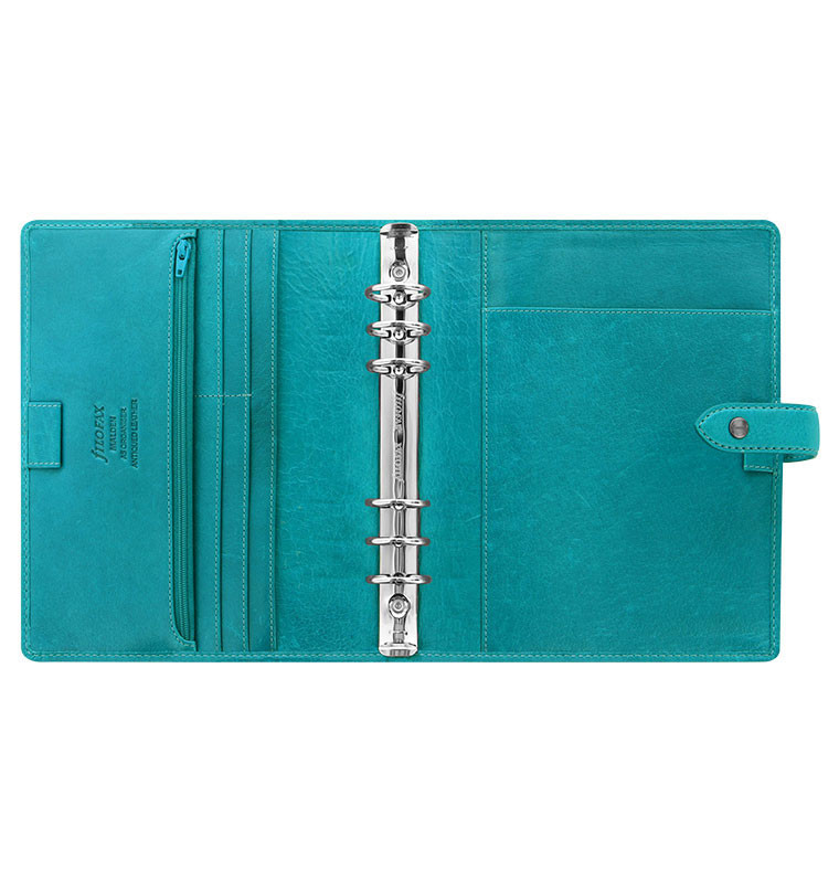Filofax A5 Size Malden Organiser Planner Diary Notebook Blue Leather -026027 #B9