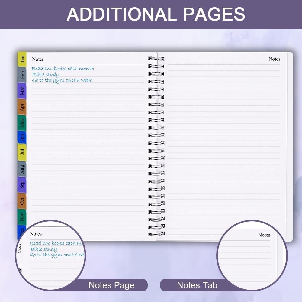 Stylish 2026 Planner – Weekly & Monthly Layout with Durable Flexible Cover