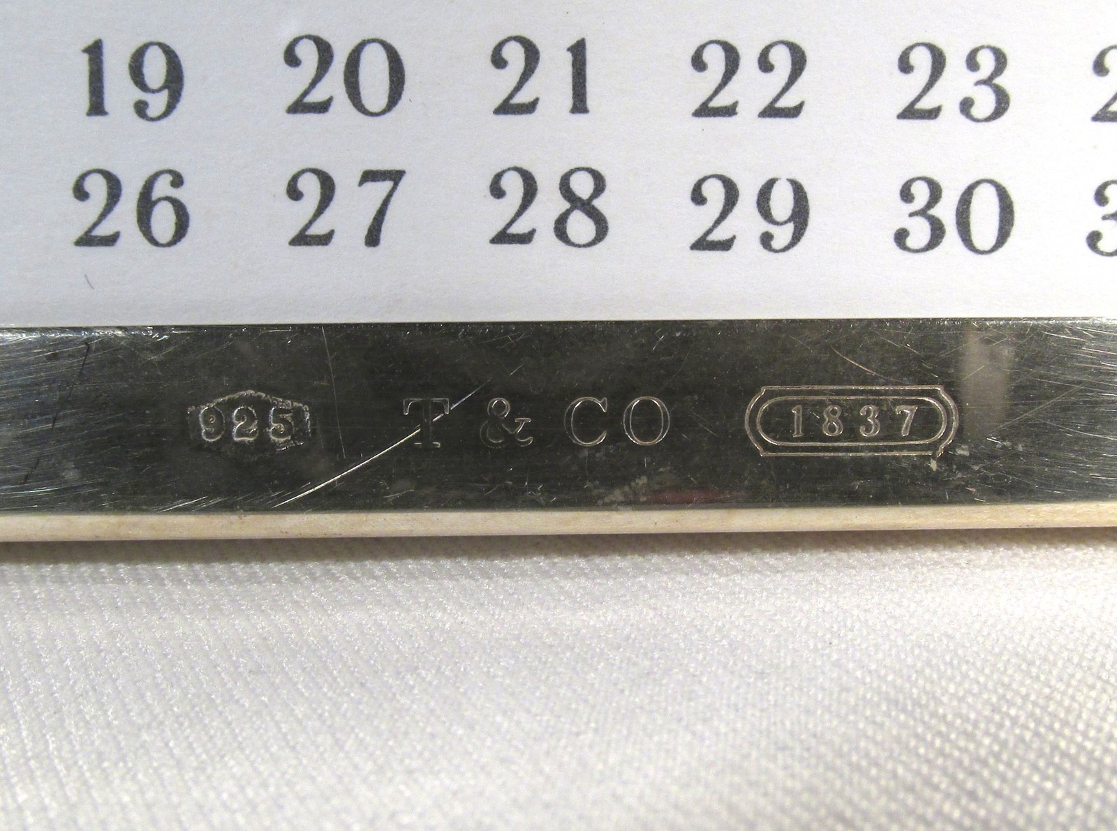 Tiffany & Co. Sterling Silver “Perpetual” Desk Calendar Complete C4011