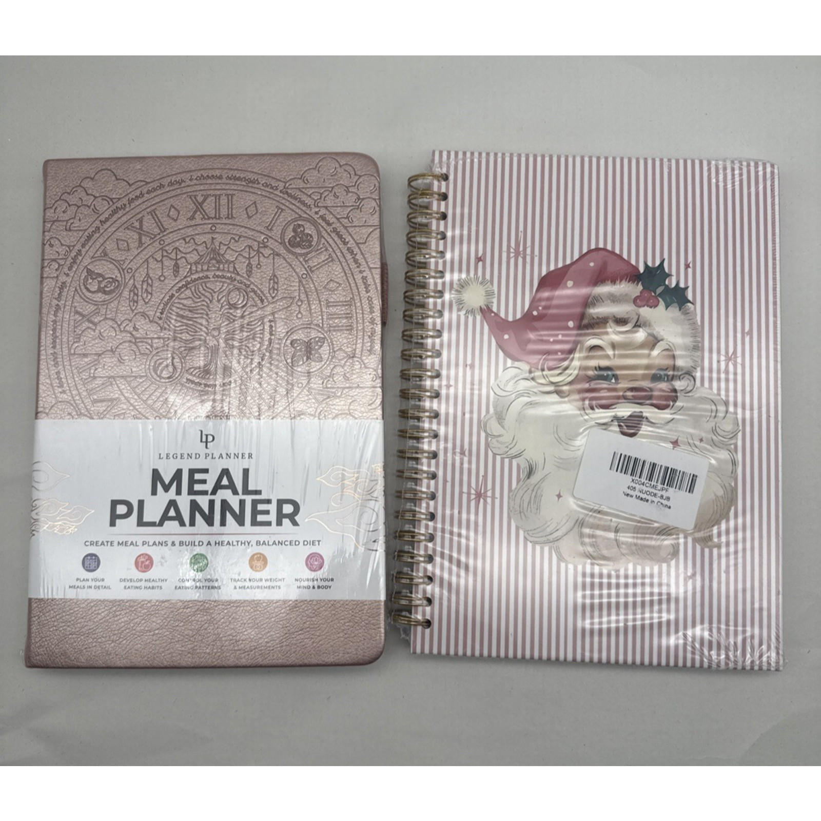 Meal Planner Notebook Food Journal Daily Meal Prep Journal & Christmas Notebook