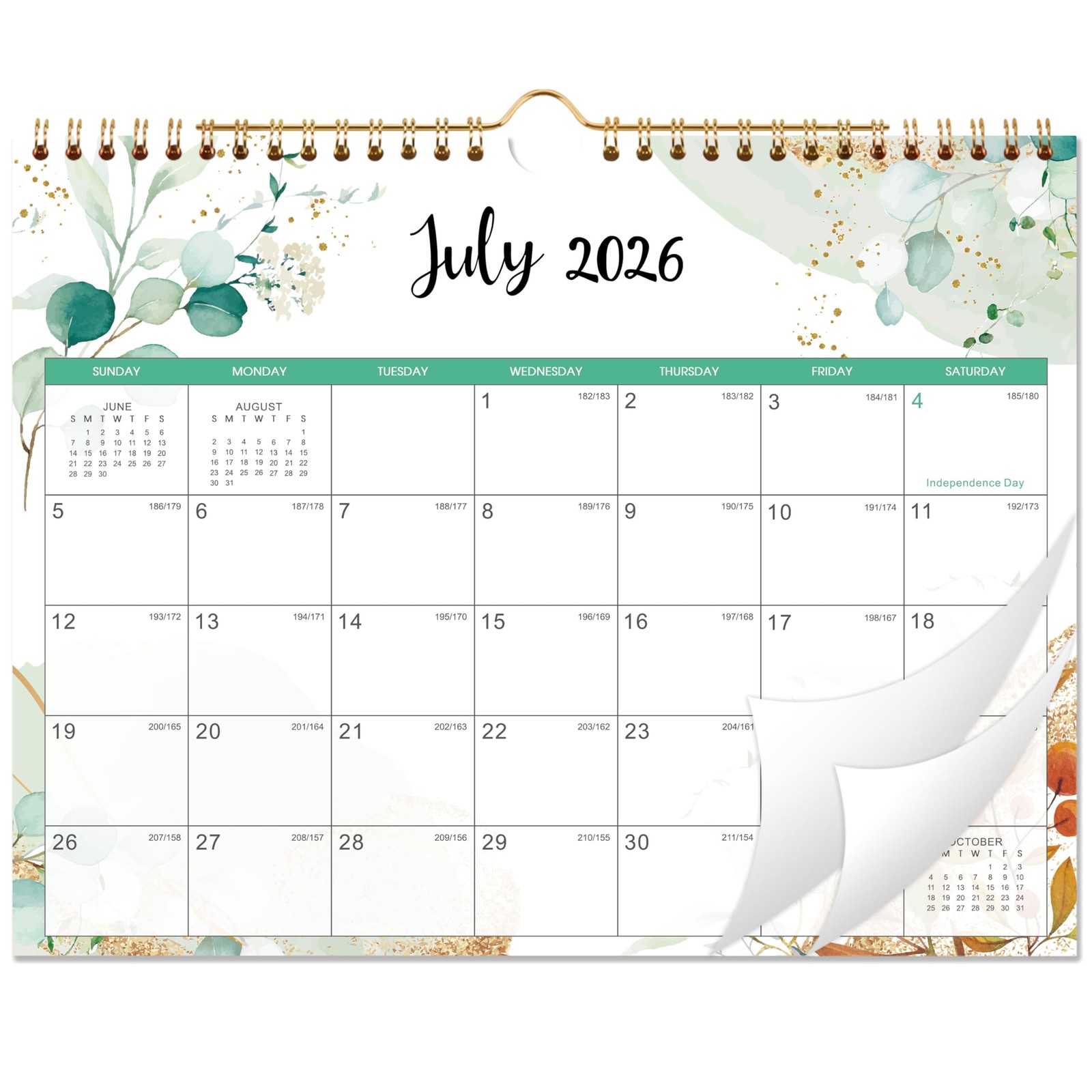 2026-2027 Calendar – Wall from Medium (8.5″ x 11″), White