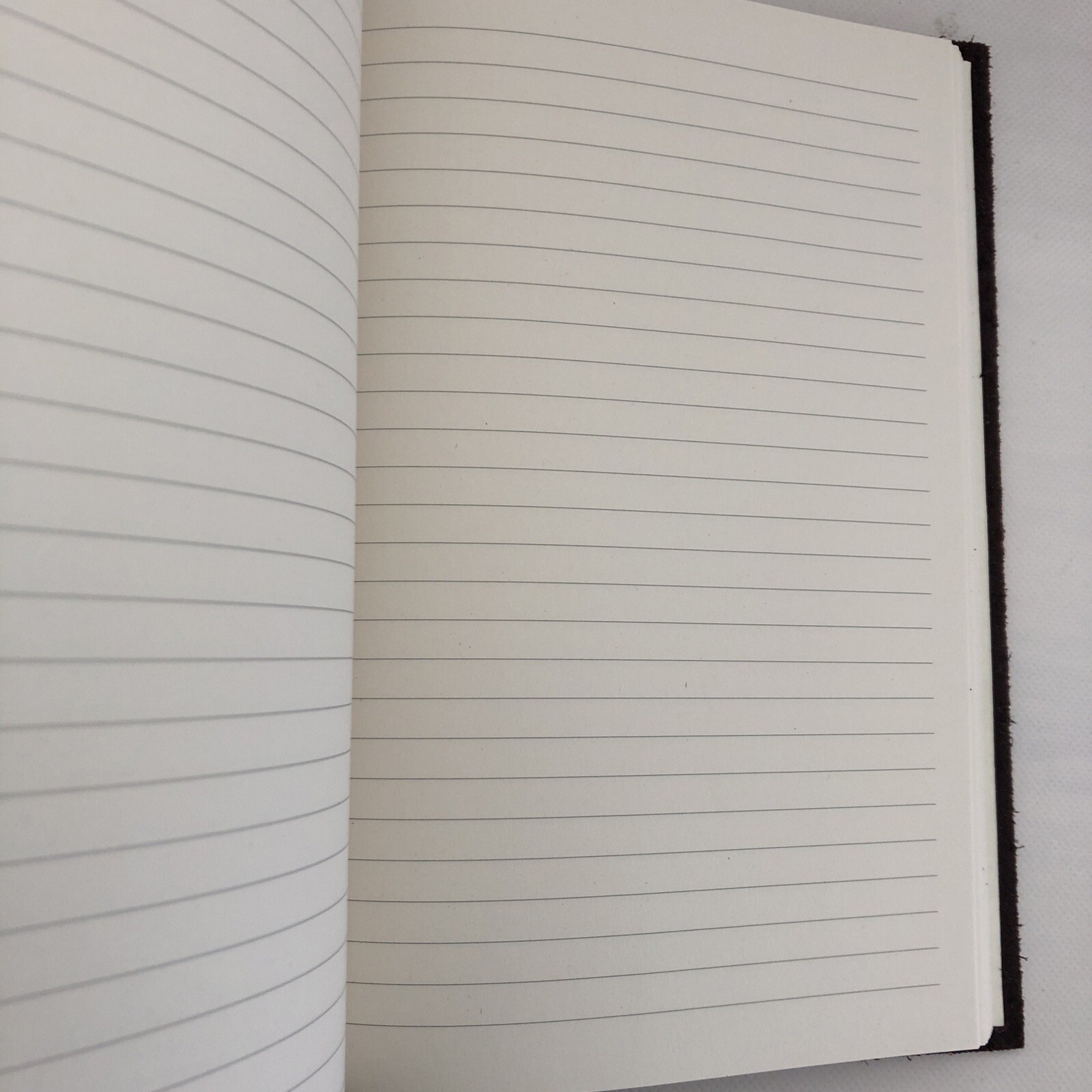 New Leather Made in Italy Thick Genuine Leather Lined Notebook Journal Brown