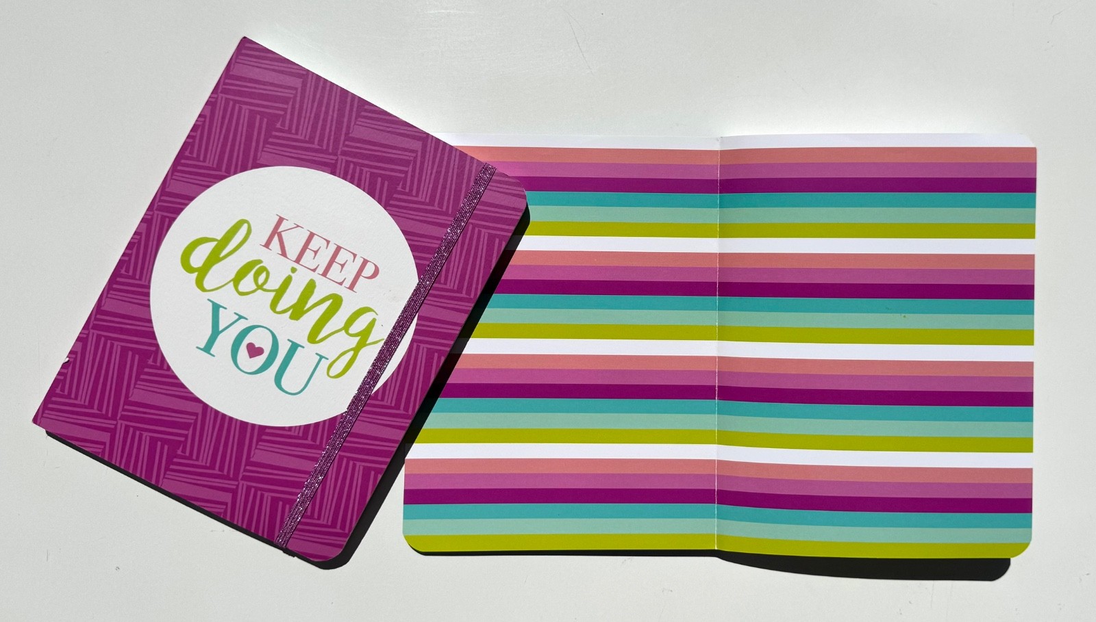 Studio C Blue Purple 2-Pack Notebooks Journals Elastic Closure 6″ x 8″
