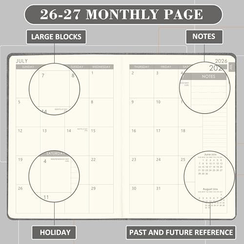 Planner 2026-2027 – Weekly & Monthly 2026-2027 Planner with Pen Loop, Jul 202…