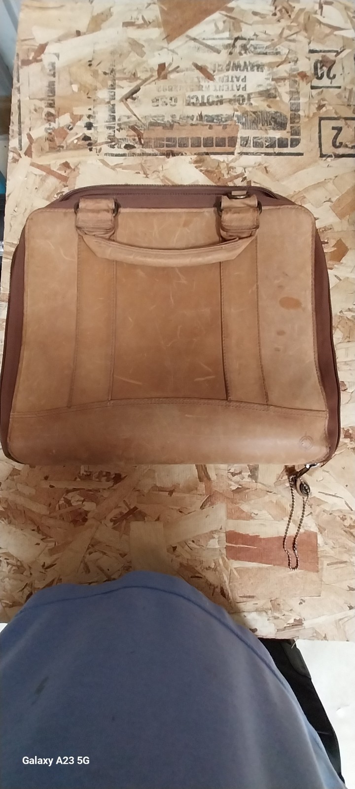 Franklin Covey 1996 Spacemaker Genuine Leather Tan Slightly Used See Pictures .