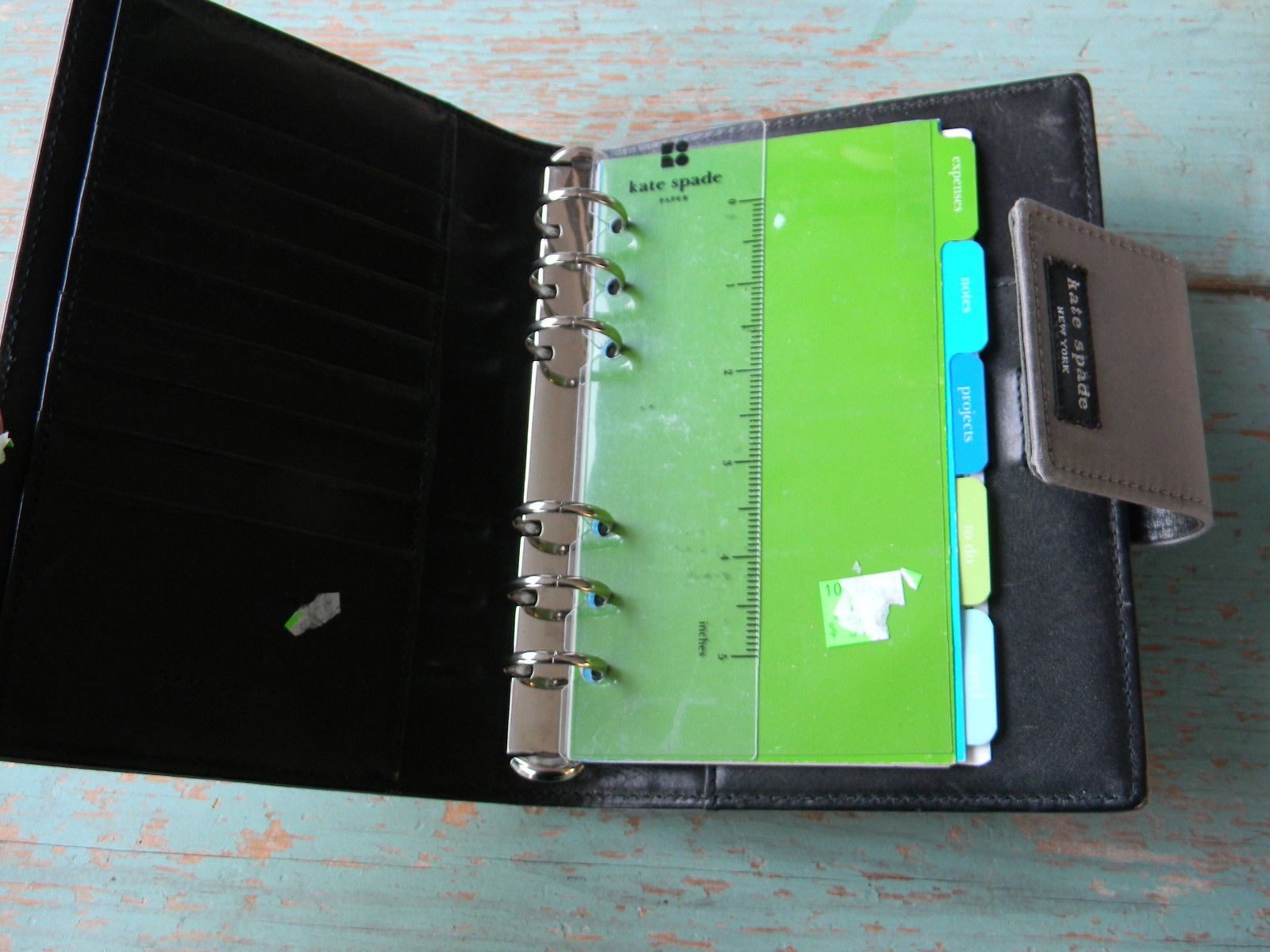 KATE SPADE VINTAGE GRAY NYLON AGENDA/PLANNER ORGANIZER