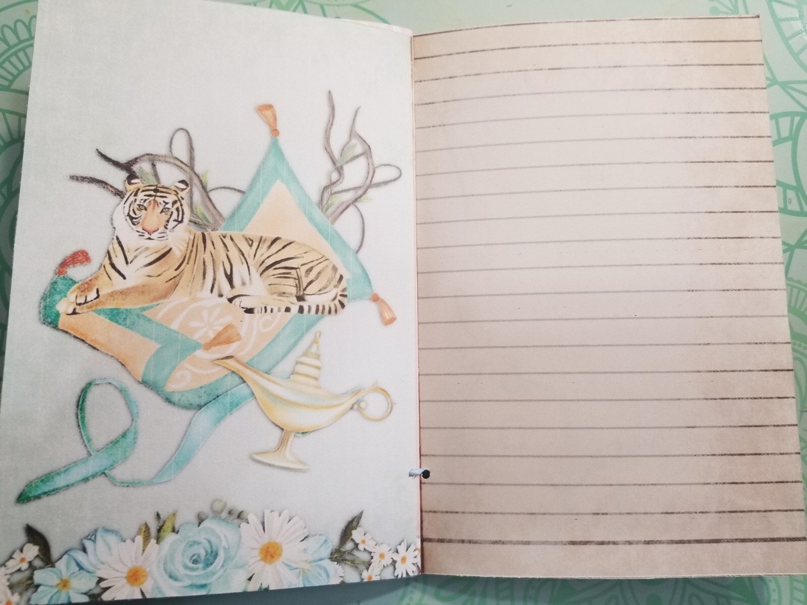Junk Journal Blank Booklet “PRINCESS TALES” HANDMADE LG 8.5″x5.5″ 40pg