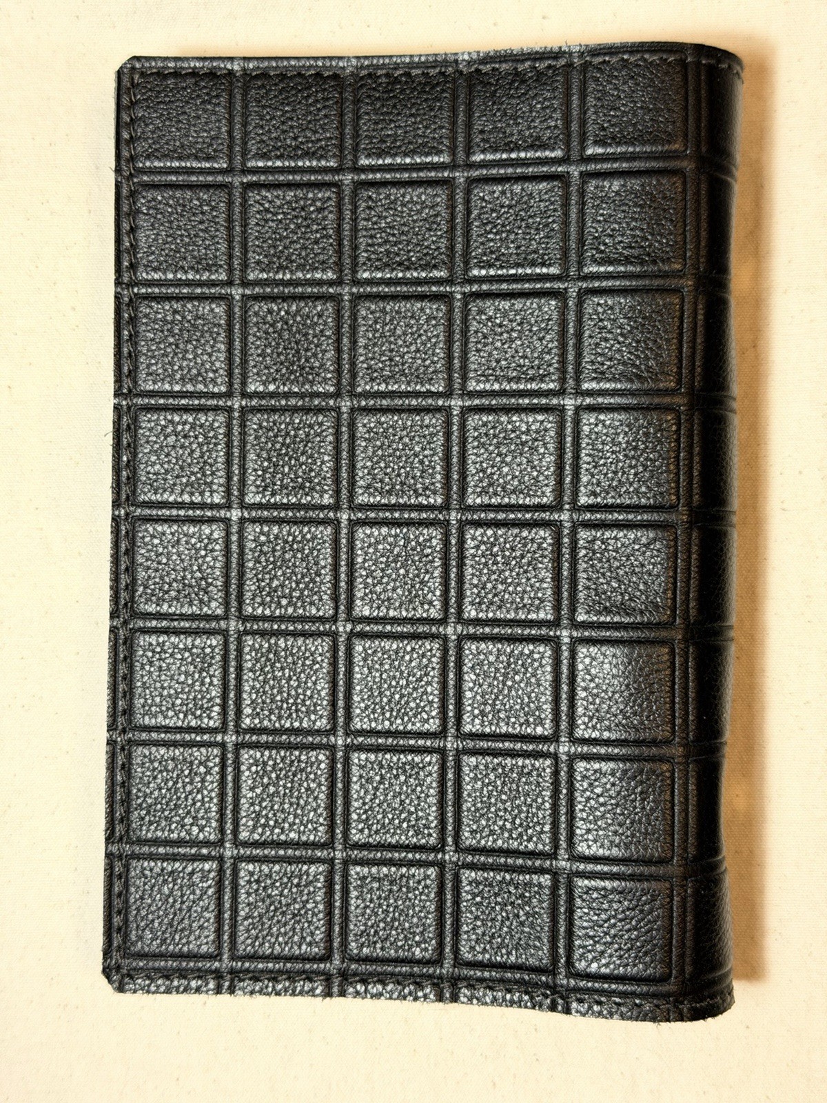 Handmade Genuine Leather Personal Size Ring Binder Planner Black 20mm Rings