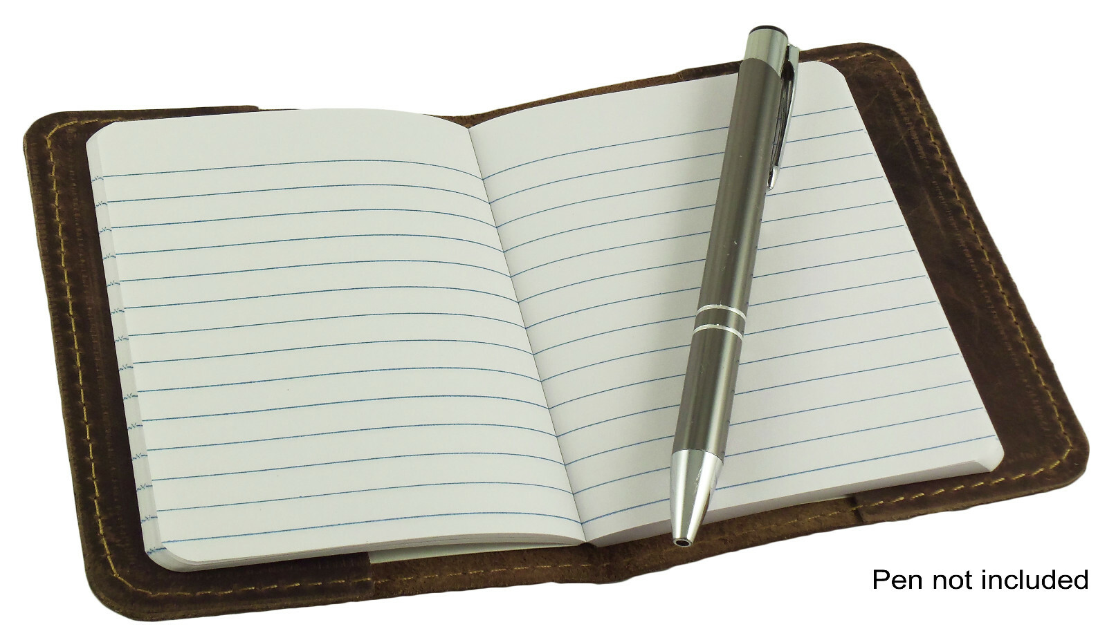 Pocket Notebook Leather Refillable Mini Composition Book Cover Notepad Handmade