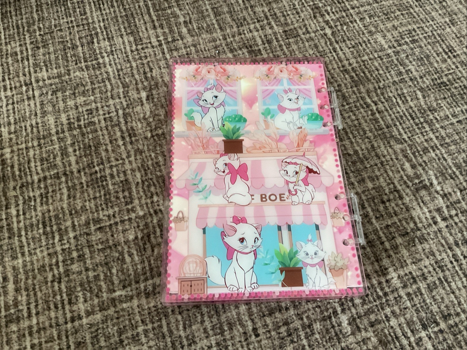 A5 Marie The Cat Shaker Notebook With Plain Pages
